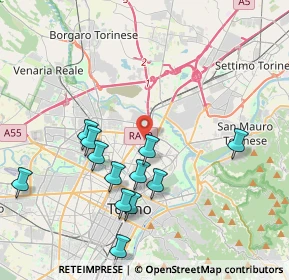 Mappa Via Arturo Toscanini, 10155 Torino TO, Italia (4.54769)