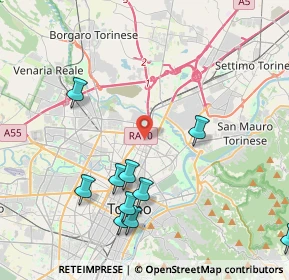 Mappa Via Arturo Toscanini, 10155 Torino TO, Italia (5.54167)