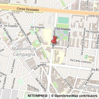 Mappa Via Casteldelfino,  43, 10147 Torino, Torino (Piemonte)