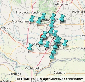 Mappa Via degli Orti, 45020 Lusia RO, Italia (11.041)