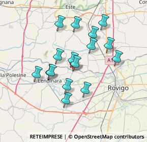 Mappa Via degli Orti, 45020 Lusia RO, Italia (6.325)