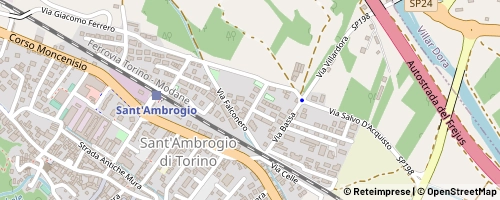 Mappa Sant'Ambrogio di Torino
