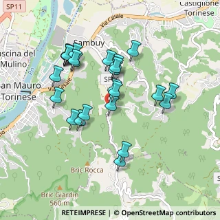 Mappa Strada Rivodora, 10090 San Mauro torinese TO, Italia (0.9)