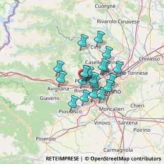 Mappa Via Camillo Benso Conte di Cavour, 10091 Alpignano TO, Italia (8.8885)