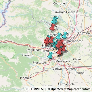 Mappa Via Camillo Benso Conte di Cavour, 10091 Alpignano TO, Italia (9.5675)