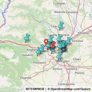 Mappa Via Camillo Benso Conte di Cavour, 10091 Alpignano TO, Italia (9.9685)