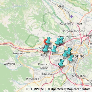 Mappa Via Camillo Benso Conte di Cavour, 10091 Alpignano TO, Italia (6.28846)