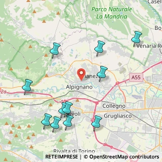 Mappa Via Camillo Benso Conte di Cavour, 10091 Alpignano TO, Italia (4.96091)
