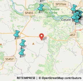Mappa 15039 Ozzano Monferrato AL, Italia (6.8645)