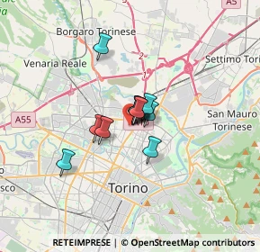 Mappa Via Fossata, 10147 Torino TO, Italia (1.73091)