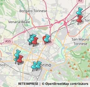 Mappa Via Fossata, 10147 Torino TO, Italia (4.30929)