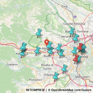 Mappa Km. 16.200, 10091 Alpignano TO, Italia (9.3945)