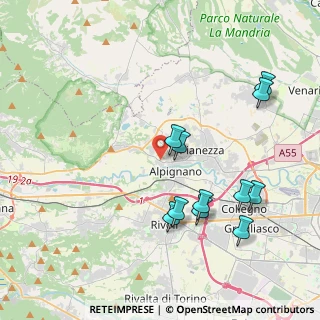 Mappa Km. 16.200, 10091 Alpignano TO, Italia (4.18455)