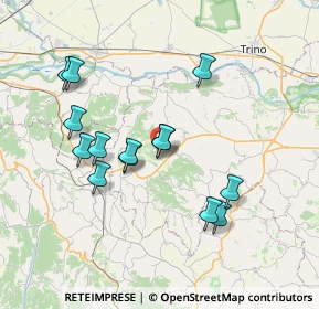 Mappa Via Odalengo Grande, 15020 Odalengo grande AL, Italia (6.89)