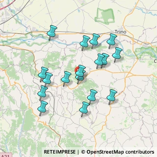 Mappa Via Odalengo Grande, 15020 Odalengo grande AL, Italia (6.98941)