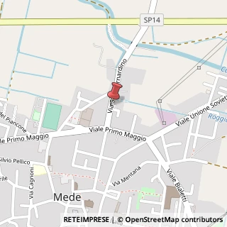 Mappa Via San Bernardino, 28, 27035 Mede, Pavia (Lombardia)