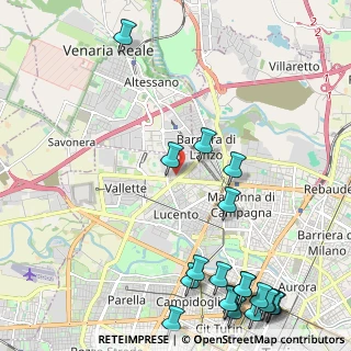 Mappa Via Andrea Sansovino, 10151 Torino TO, Italia (3.203)