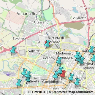 Mappa Via Andrea Sansovino, 10151 Torino TO, Italia (3.29588)