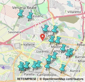 Mappa Via Andrea Sansovino, 10151 Torino TO, Italia (2.43632)