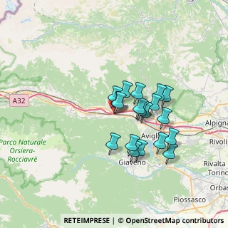 Mappa Condove-Chiusa S.Michele, 10050 Chiusa di San Michele TO, Italia (5.47263)