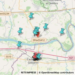 Mappa Via Case Basse, 27017 Pieve Porto Morone PV, Italia (4.208)