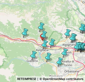 Mappa Via Circonvallazione, 10040 Almese TO, Italia (9.86)