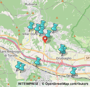 Mappa Via Circonvallazione, 10040 Almese TO, Italia (1.87333)