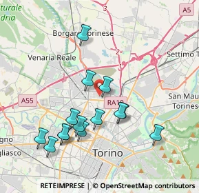 Mappa Via Giuseppe Vaninetti, 10148 Torino TO, Italia (3.77929)