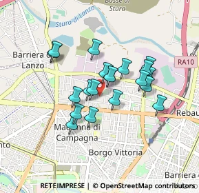 Mappa Via Giuseppe Vaninetti, 10148 Torino TO, Italia (0.6825)