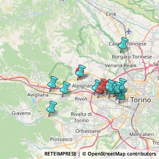 Mappa Via dei Ronchi, 10091 Alpignano TO, Italia (7.22071)