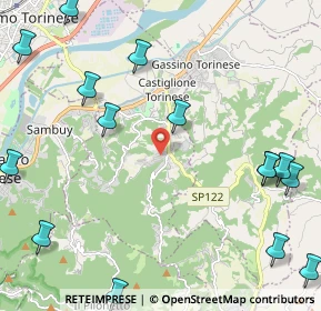 Mappa Strada Cordova, 10090 Castiglione Torinese TO, Italia (3.06467)