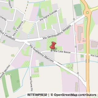 Mappa Via Case Basse, 4, 27017 Pieve Porto Morone, Pavia (Lombardia)
