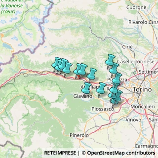 Mappa Strada dei Caminetti, 10050 Chiusa di San Michele TO, Italia (11.11875)