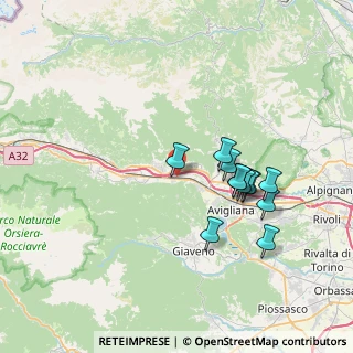Mappa Strada dei Caminetti, 10050 Chiusa di San Michele TO, Italia (6.64167)
