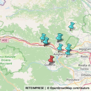 Mappa Strada dei Caminetti, 10050 Chiusa di San Michele TO, Italia (5.60455)