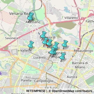 Mappa Via Alessandro Roccati, 10151 Torino TO, Italia (1.33727)