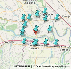 Mappa Via Marconi, 27017 Pieve Porto Morone PV, Italia (6.69765)