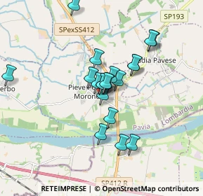 Mappa Via Marconi, 27017 Pieve Porto Morone PV, Italia (1.3305)