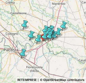 Mappa Via F. Soldati, 29010 Castelvetro Piacentino PC, Italia (7.93533)