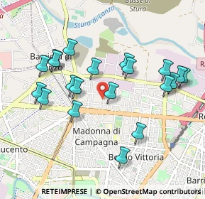 Mappa Via Enrico Reycend, 10148 Torino TO, Italia (0.976)