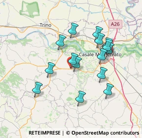 Mappa Via Roma, 15039 Ozzano Monferrato AL, Italia (6.64333)