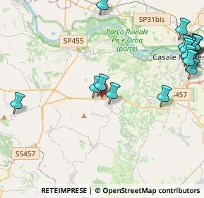 Mappa Via Roma, 15039 Ozzano Monferrato AL, Italia (5.95)