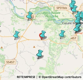 Mappa Via Roma, 15039 Ozzano Monferrato AL, Italia (6.3875)