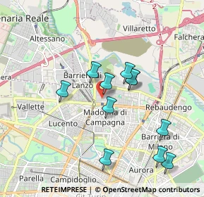 Mappa Via Pompeo Colajanni, 10148 Torino TO, Italia (1.73727)
