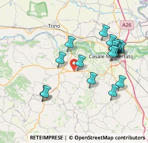 Mappa Sp 457, 15030 Treville AL, Italia (7.70611)