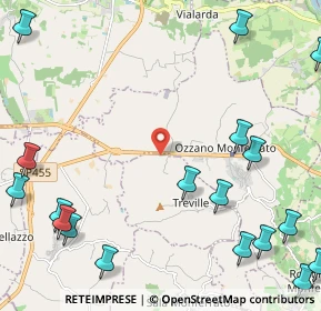 Mappa Sp 457, 15030 Treville AL, Italia (3.381)