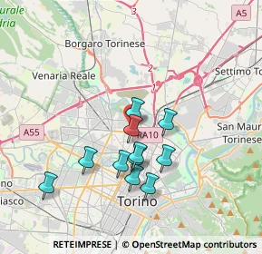 Mappa Via Leonardo Fea, 10148 Torino TO, Italia (3.10727)