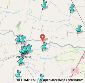 Mappa Via di Sopra, 45020 Lusia RO, Italia (6.1635)