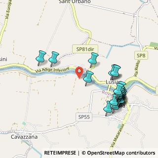 Mappa Via di Sopra, 45020 Lusia RO, Italia (1.116)