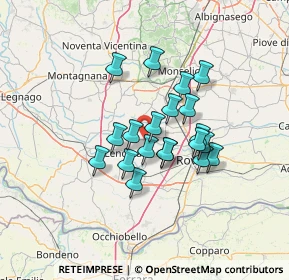 Mappa Via di Sopra, 45020 Lusia RO, Italia (10.1455)